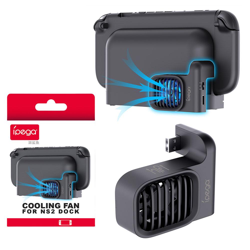 Cooling Fan PG-SW2206 for Switch 2 Dock,Adjustable Fan Speed,3 Buttons Control,Cool Down Accessories for Switch,Easy to Carry