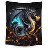 Blue Dragon Print Gift Blanket Home Decoration Gift Soft Flannel Blanket Nap Blanket Gift Blanket Source