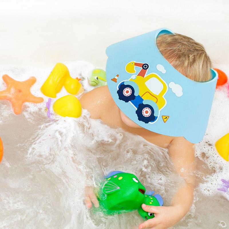 Baby Shower Cap Shield Baby Shampoo Cap Waterproof Adjustable Eye Ear Protector No Tears For Water Conservation Children Boy