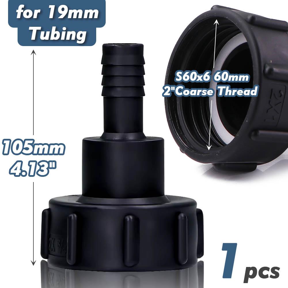 

12/19/25/32/38/50 мм IBC адаптер шланга для водяного бака S60x6 крупная резьба штуцер пагода соединение соединение для полива сада ремонт