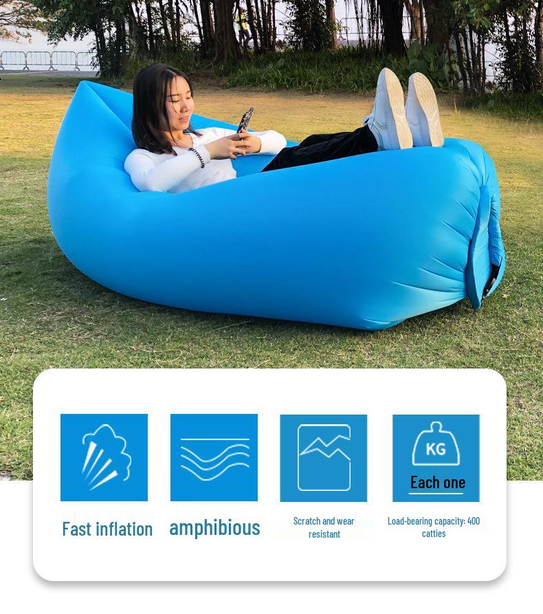 Portable Inflatable Sofa Air Mattress - Outdoor Camping Chair