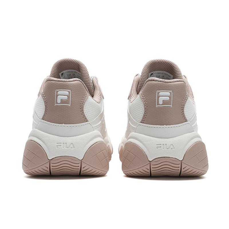 New FILA Abrasion Resistant Breathable Coverage Support Low Top Running Shoes Women's White Gray F12W532165FWR