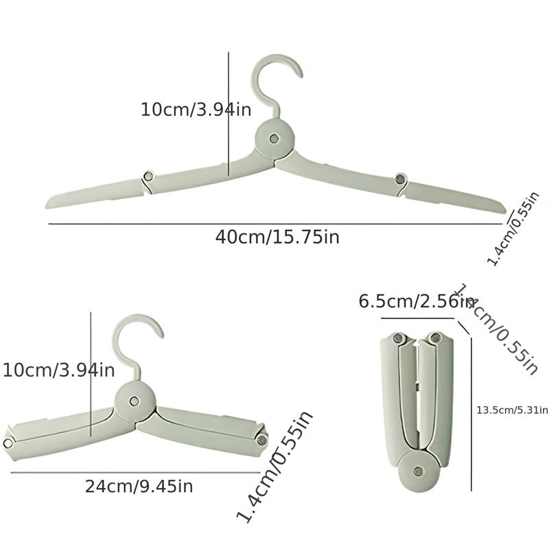 Folding Clothes Hanger, Portable Hanging Clothes Hanger, Travel Multi-functional Clothes Drying Rack, Home Clothes Hanger Clip
