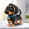 2100 Teile Baustein-Sets, Niedlicher Dackel-Hund, Feiertagsgeschenk