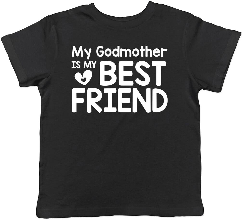My Godmother is my Best Friend Cute Childrens Kids Tee T-Shirt 140