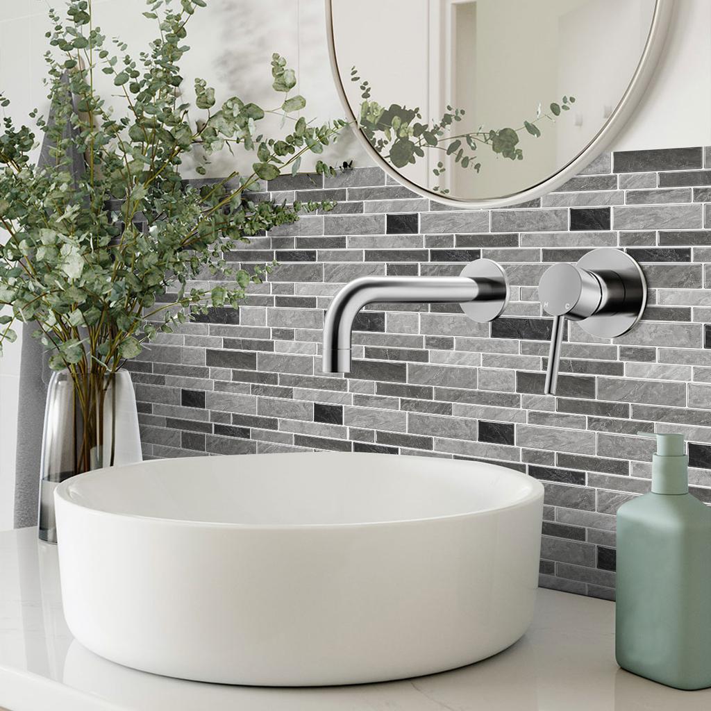 Diy Imitation Glue Special-Shaped Wall Sticker, Self-Adhesive Waterproof Kitchen Bathroom Decoration Pvc Tile Sticker Wallpaper Wallpaper