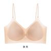 Traceless beauty back bra summer ultra-thin underwear women's ice silk cool feeling breathable sexy fixed cup gathering bra