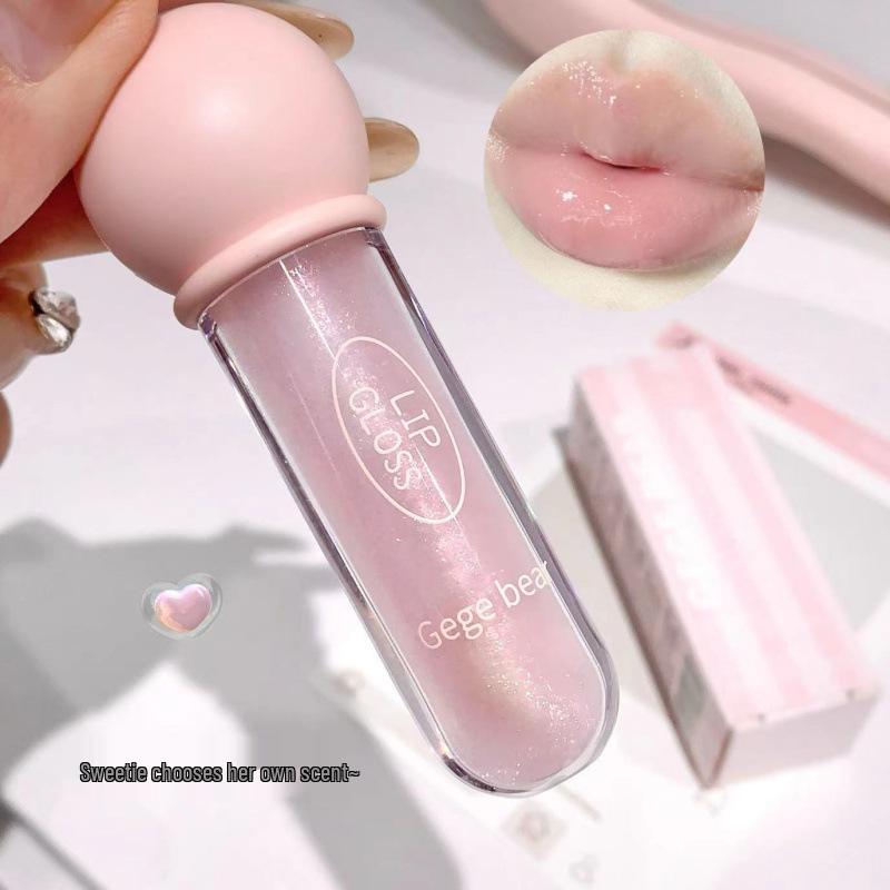 Gegebear Autumn/Winter Hydrating Glitter Lip Oil - Anti-Dryness, Plumping, Shiny Gloss