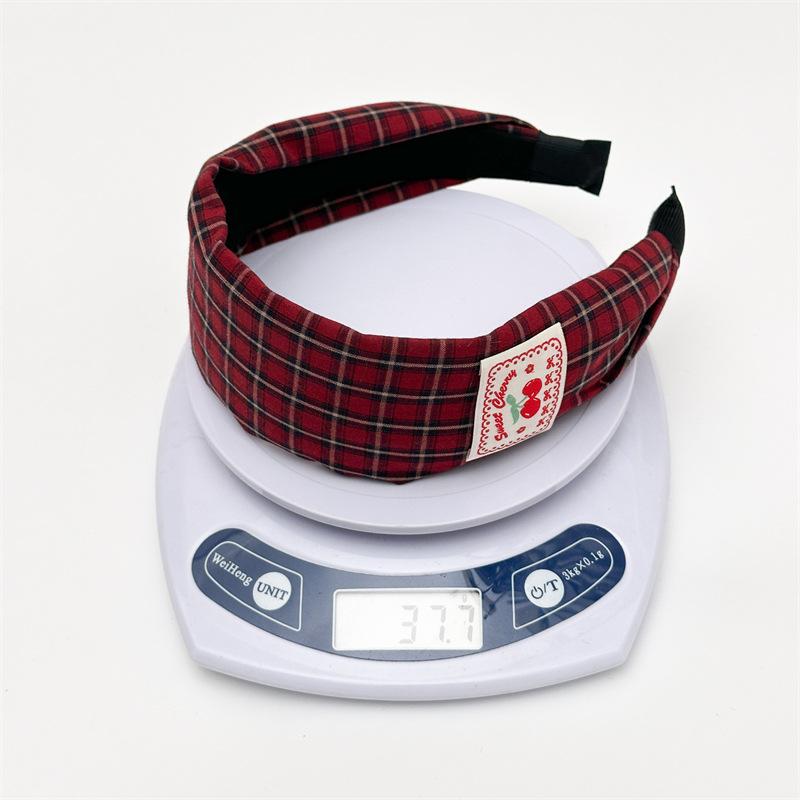 Red Plaid & Polka Dot Hair Accessories Set Festive Aesthetic Style for Women Holiday Party Gift