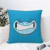Shark Face Mask Square Pillowcase Cushion Cover Pillow Case Throw Pillow Cover for Home Sofa Living Room