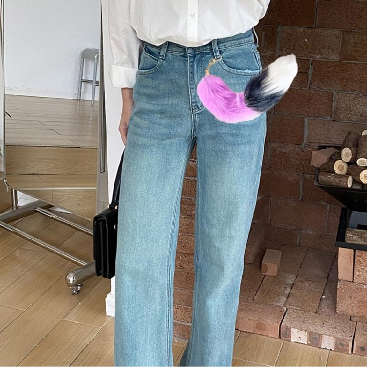 Faux Furs Foxes Tail Keychain Furry Furs Foxes Tail Keyring Handbag Hangings Charm Pendant Foxes Costumes Gift for Women