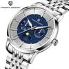 Pagani Design 40mm Multifunctional Men's Quartz Watch Japan Movt Moon Phase 100m Waterproof Sapphire Glass Wristwatches For Man
