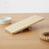 Hamster Balance Board Toy Climbing Ladder Made of Wood with Sturdy Center Bar for Gentle