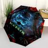 1pc Matrix Reality Automatic Folding Umbrella - Compact 8-Rib Design, Durable Plastic & Iron1381L