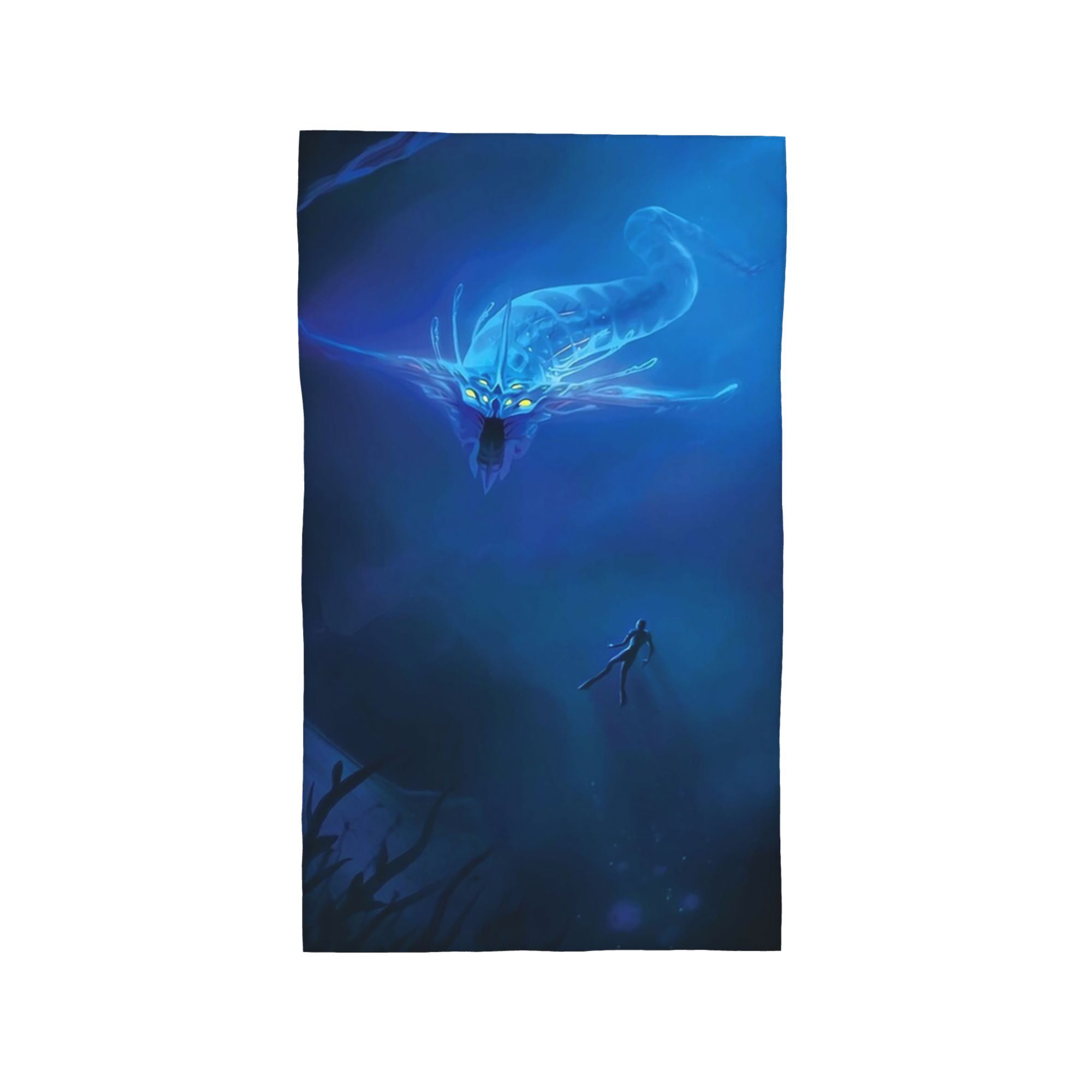

Subnautica - Ghost Leviathan Soft Face Towel Quick Dry Pool Bath Cotton Towels Absorbent W30*H60(CM)