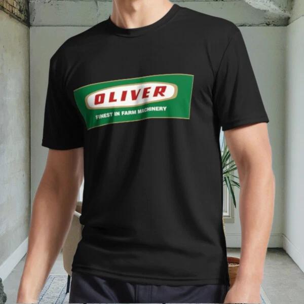 

New Oliver Tractor Active Logo Men s Black T shirt Funny Size S to 5XL 2XL