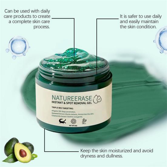 Instant Mole Spot Removal Gel Corrector Cream for All Skin Types Natural Extracts 50g Hydrating Gel Dark Spot Remover