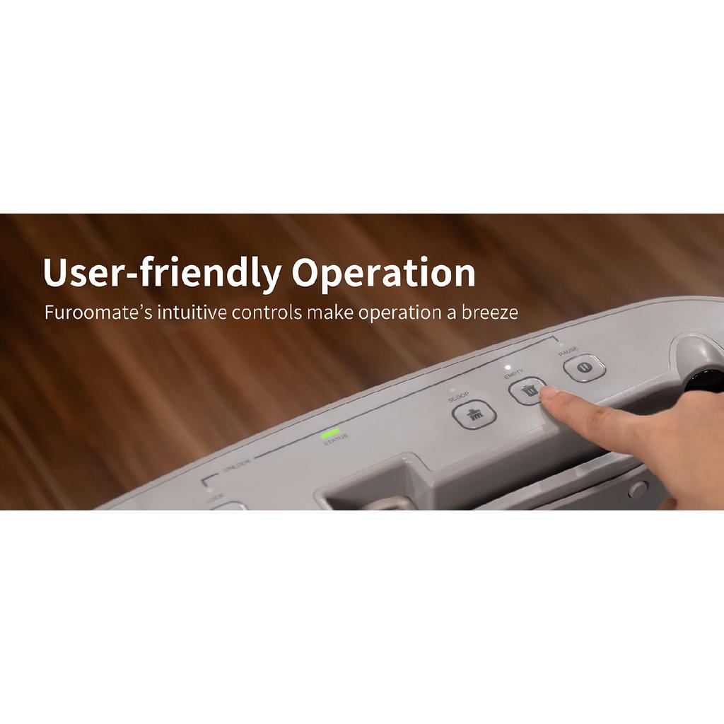 F6 Self-Cleaning Litter Box - Open-Top Automatic Cat Litter Box with Odor Control, Safety Features, and Easy Maintenance