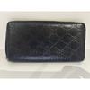 Used GUCCI Guccissima Round Zip Around Wallet Black