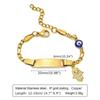 Free Engraving Name Bracelet  for Little Boy Girl , Stainless Steel Chain Link, Personalized Birthday Gift