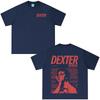 New Style Tee Washed Vintage TV Play Dexter Morgan T-shirts Unisex Women Casual Oversized TShirts Unisex's High Quality Cotton T-shirt