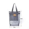 Beach Bag Mesh Tote with Zipper and Pockets Fold Shower Caddy Bag for Gym Swimming Yoga Beach Travel Mesh Storage Bag