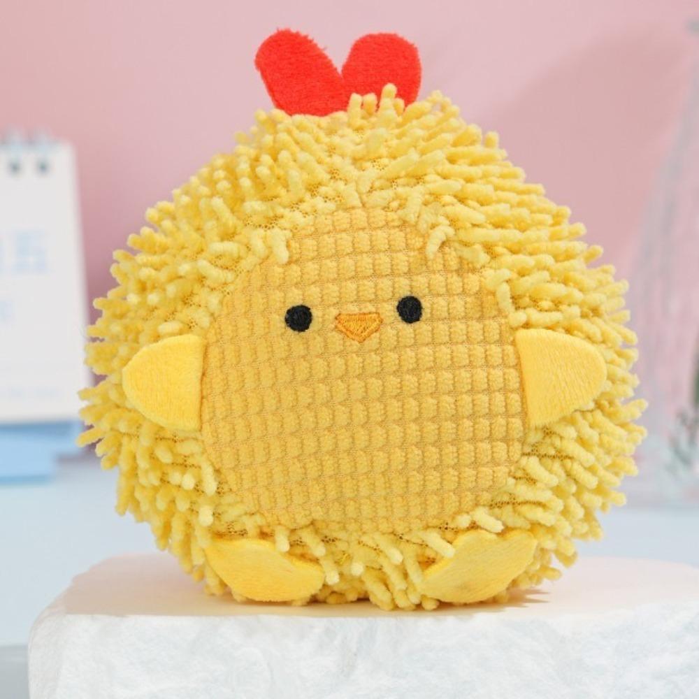 

Animal Shaped Pet Squeak Toys Cute Interactive Pet Toys Cartoon Pet Voice Toys Indoor Play жёлтый