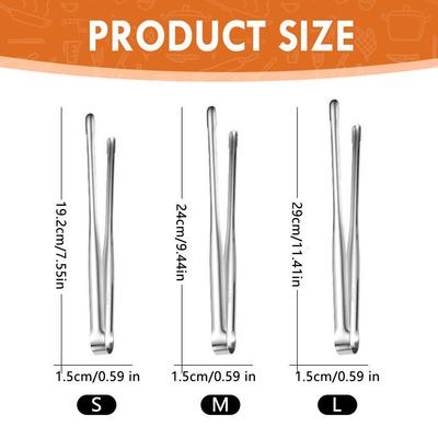 For Food Kitchen Clip Utensils Skewer Barbecue Accesories Grill Tongs Meat Culinary Nippers Camping Dishes Stainless Bruseptsy