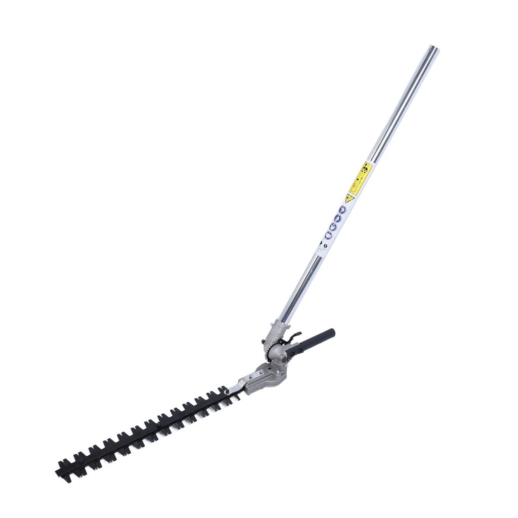 Hedge Trimmer Head High Efficiency Multifunctional   Hedge Trimmer Attachment with Extension Pole for Mowing Grass
