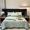 Piumone Estivo Sottile 4 pezzi Tessili per la Casa Lusso Leggero Coperta Estiva Fresca Taglia Queen Piumone per Aria Condizionata Set Lenzuolo Federe