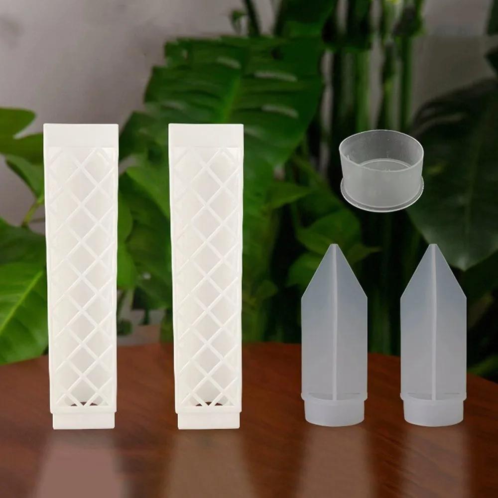 D-Shaped Self-Watering Plant Drip Plastic Adjustable Flow Rate Plant Climbing Stick Automatic Watering Plants Growth Stand
