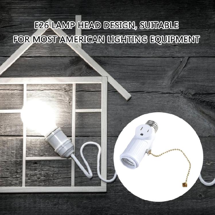 E26 Lampenfassung Adapter 3-polige Stecker Konverter für verbesserte Beleuchtungsflexibilität