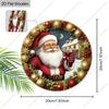 Christmas decoration sign,indoor hanging decorations,wall art,2D flat Wooden products with Santa Claus patterns,Christmas gifts for friends and family