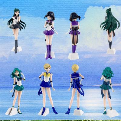 23cm Anime Sailor Moon Meiou Setsuna Figure GLITTER&GLAMOURS Kaiou Michiru Tenoh Haruka Tomoe Aru Action Figurine Toy Gift