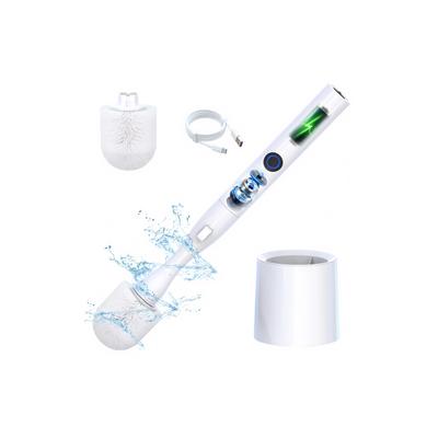 This Rechargeable Electric Toilet Brush Features Powerful Easily Removes Dirt and and Features Two Rotation 360-degree Cleaning, Residue, Speeds.
