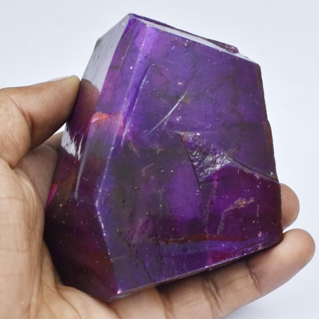 Natural Purple Sapphire Loose Gemstone 145 ct Uncut Rough September Birthstone for Gem Collections