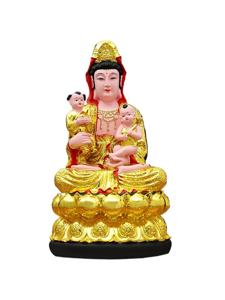 

Статуя Бодхисаттвы Гуаньинь Домашнее поклонение божествам Украшения Изделия из смолы Буддийские артефакты