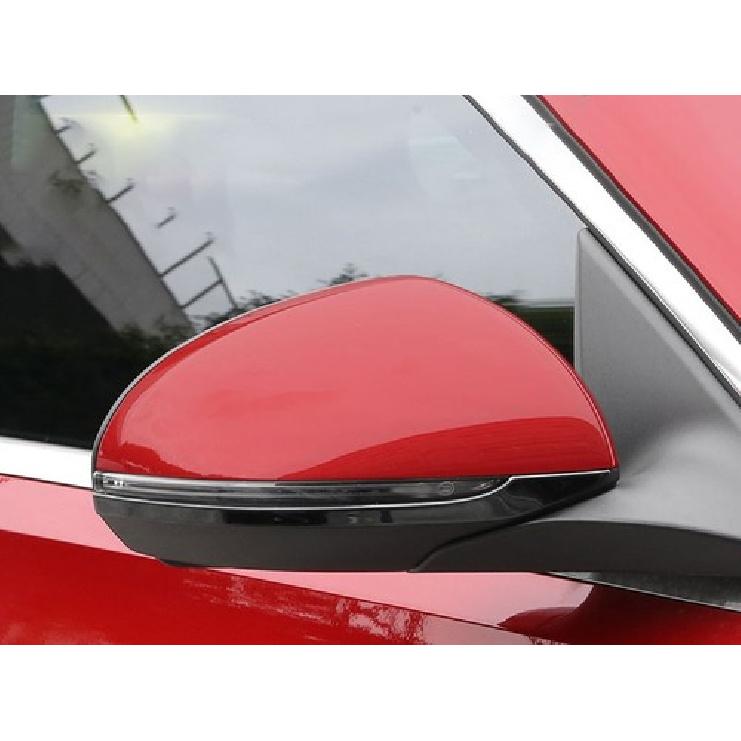 For Benz C-Class 2022-2024 Black Steel Rear View Mirror Strip Molding Trim 2PCS