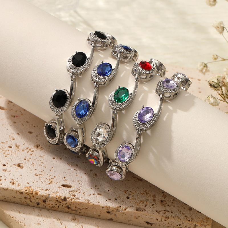 Zircon 6-character High-end Jewelry Niche Women's Luxury Multi-color Women's Bracelet