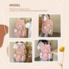 Cute Oxford Cloth Ita School Backpack, Multi-Pocket Breathable Bag for Girls & Ladies, Clear Window for Badges