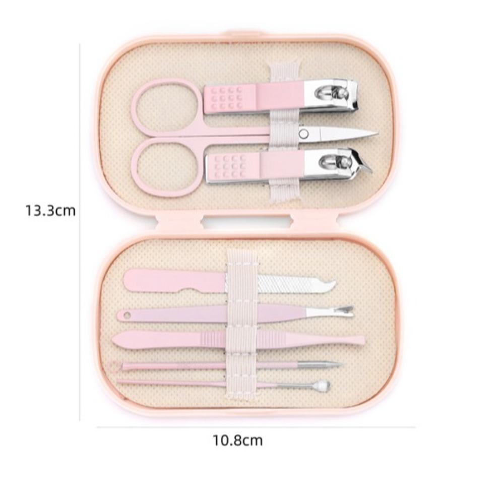 14 Piece Portable Nail Clippers Stainless Steel Ear Digging Spoon Manicure & Pedicure Set Nail