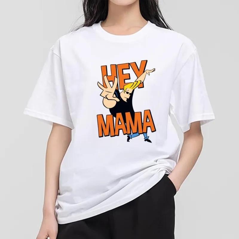 

JJohnny Cartoon Bravo T Shirt Women Couple Combination Clothes Short Sleeve Collar Fashion Tshirt Man Cotton S