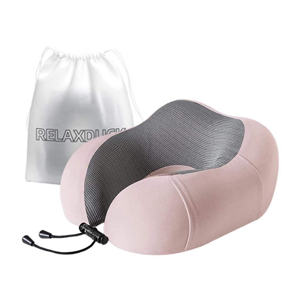 Travel Neck Pillow U Shaped Memory Foam Support Ergonomic Design Portable Lightweight Adjustable Drawstring for Comfort on Plane Train Car
