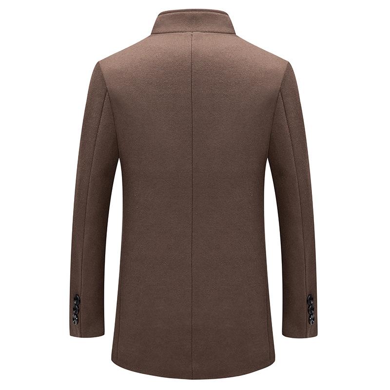 Neue Winter Herren Business Casual Wollmäntel Britischer Stil Übermäntel Dickere Warme Kaschmir Trenchcoats Qualität Lange Jacken 4XL