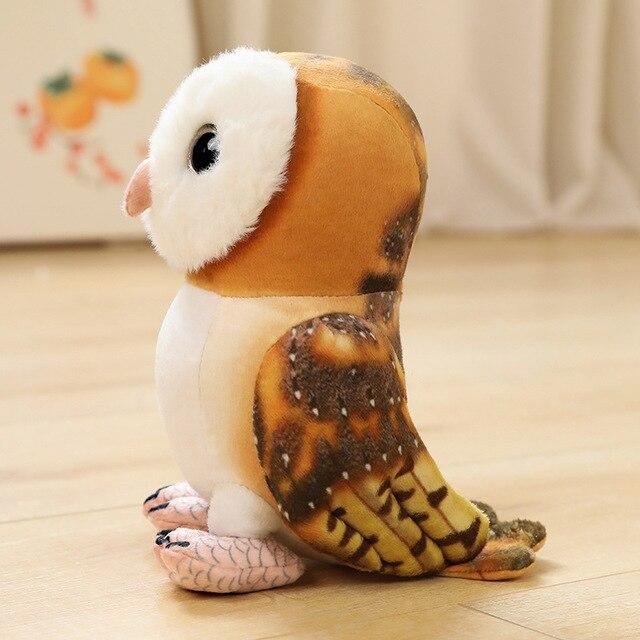 20cm Schattig Simulatie Uil Pluche Speelgoed Kawaii Levensgetrouw Vogel Poppen Gevuld Zacht Dier Speelgoed Kamer Decoratie Verjaardagscadeau voor Kinderen 20CM