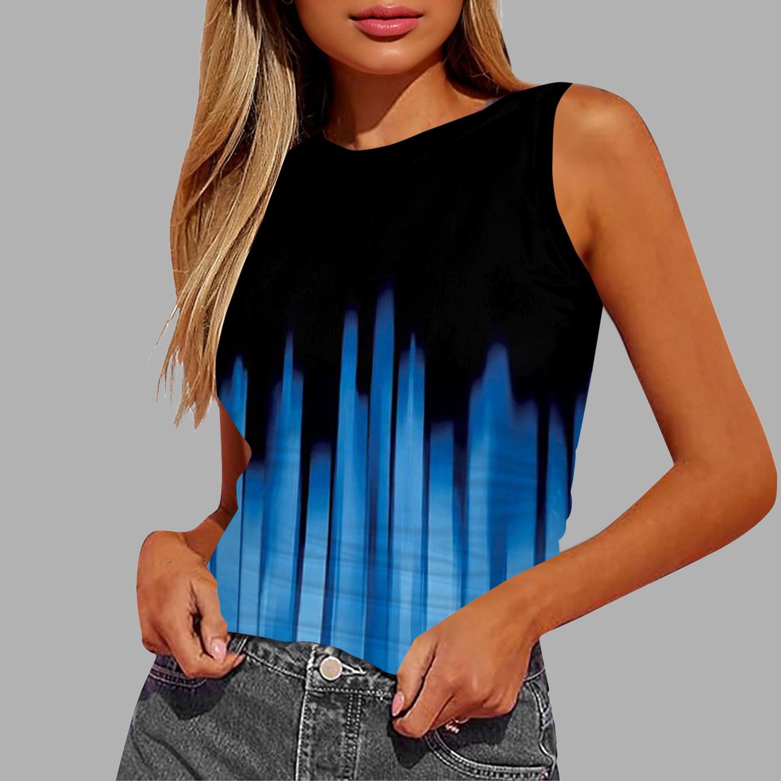 

Жіноча жилетка без рукавів у складку M синій