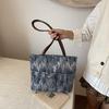 Niche Versatile Tote Bag Simple Casual Sequin Bag High-end Women's Bag Single Shoulder Double Shoulder Multi-functional Bag