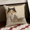Sneaky Tibetan Fox Cushion Cover Reversible Soft Durable Pillow Cover Home  Car MultiScene Use for Daily Comfort