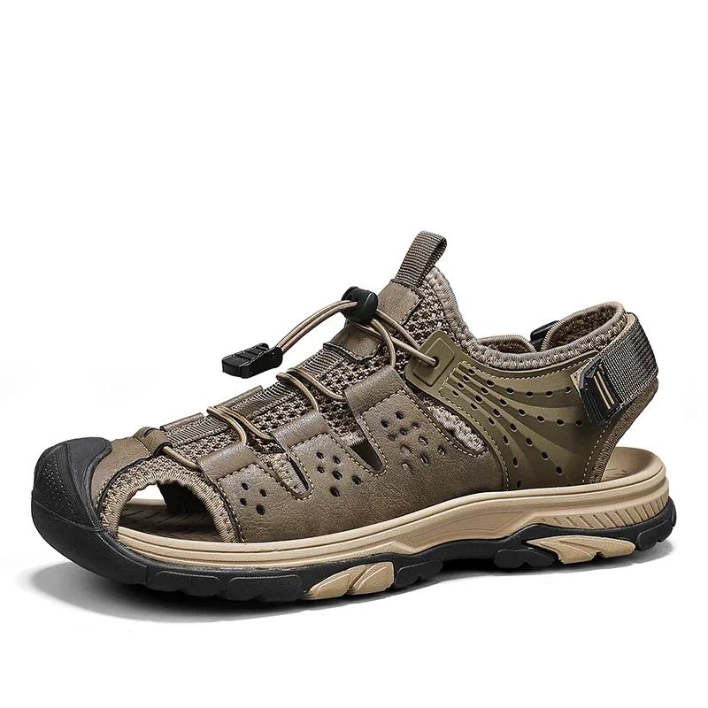 Fashion Summer Breathable Men's Shoes Hollow Sandals Outdoor Beach Sandals Breathable Men Casual Shoes Comfort Male Sneakers Zapatillas