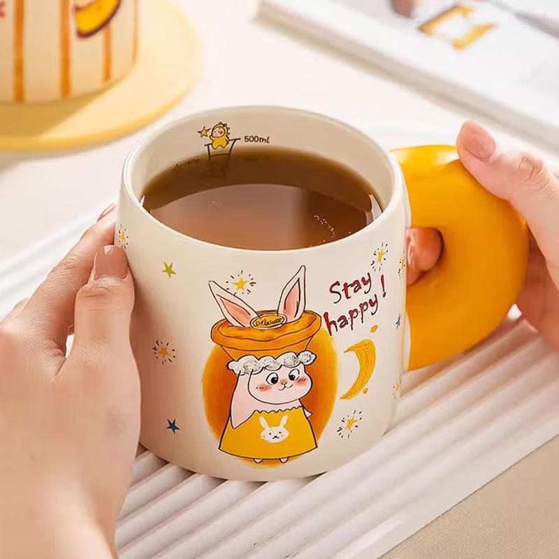 Feiyu Rabbit Alien Star Ceramic Mug